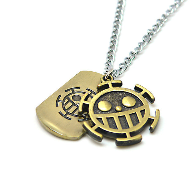 One Piece Necklace Gold Trafalgar Wanted