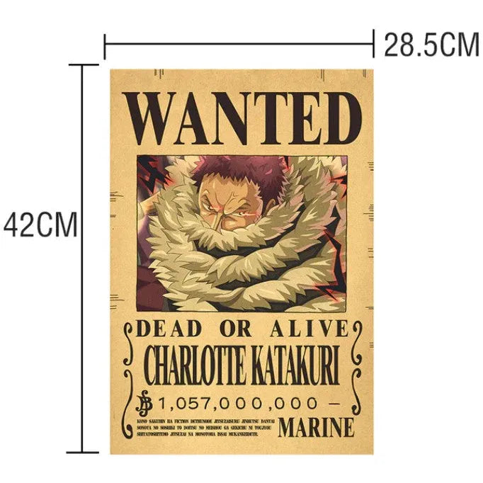 One Piece Poster - Wanted Charlotte Bounty