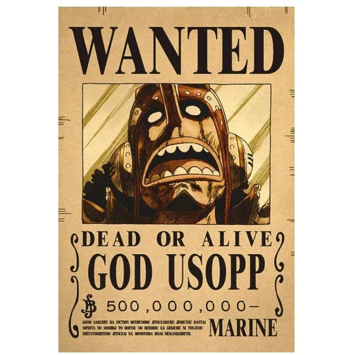 One Piece Poster - Wanted Usopp Bounty