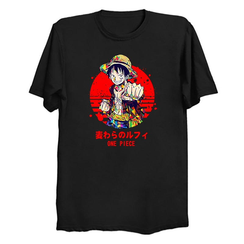 One Piece T Shirt Luffy Lets Go