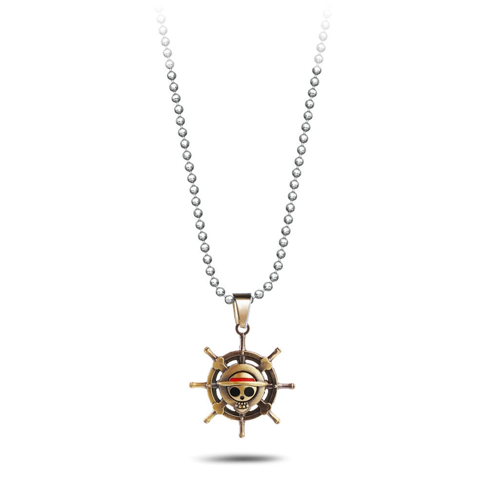 One Piece Casual Necklace Straw Hat Wheel