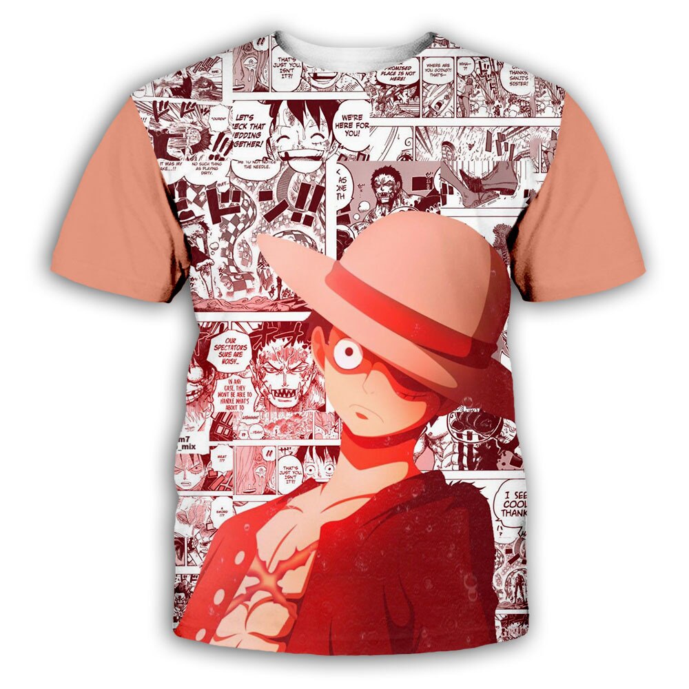 One Piece T Shirt Luffy 3D Design 1