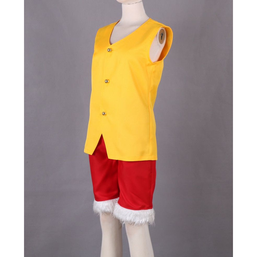 One Piece Cosplay Monkey D Luffy Yellow Outfit