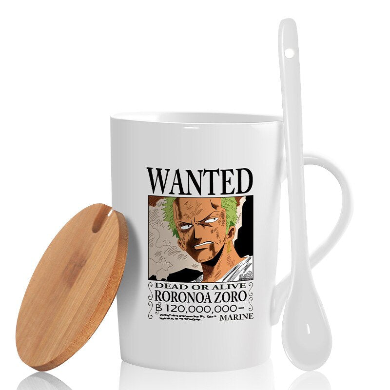 One Piece Coffee Mug Roronoa Zoro With Spoon
