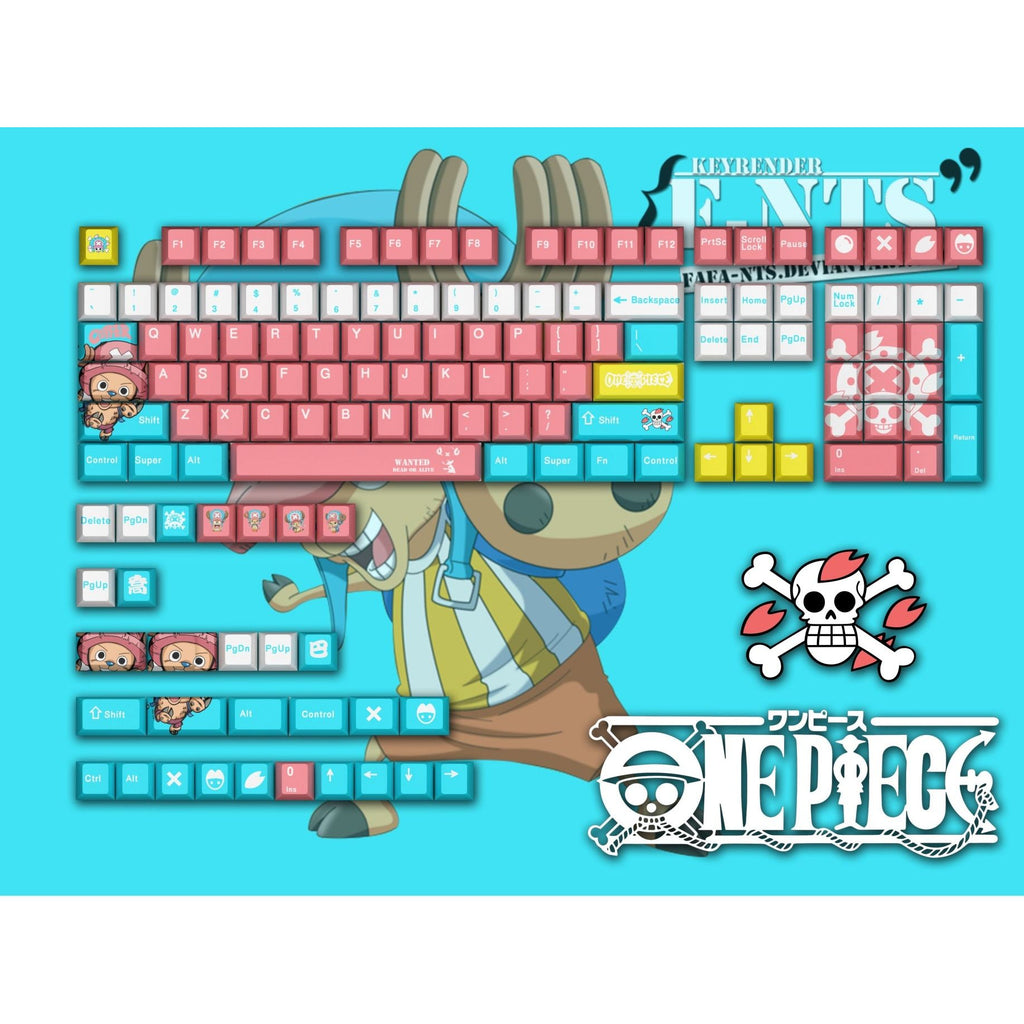 One Piece Chopper Themed Keycap Full Set