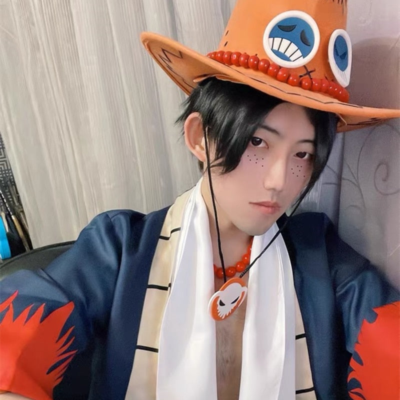 One Piece Cosplay Portgas D Ace Full Outfit