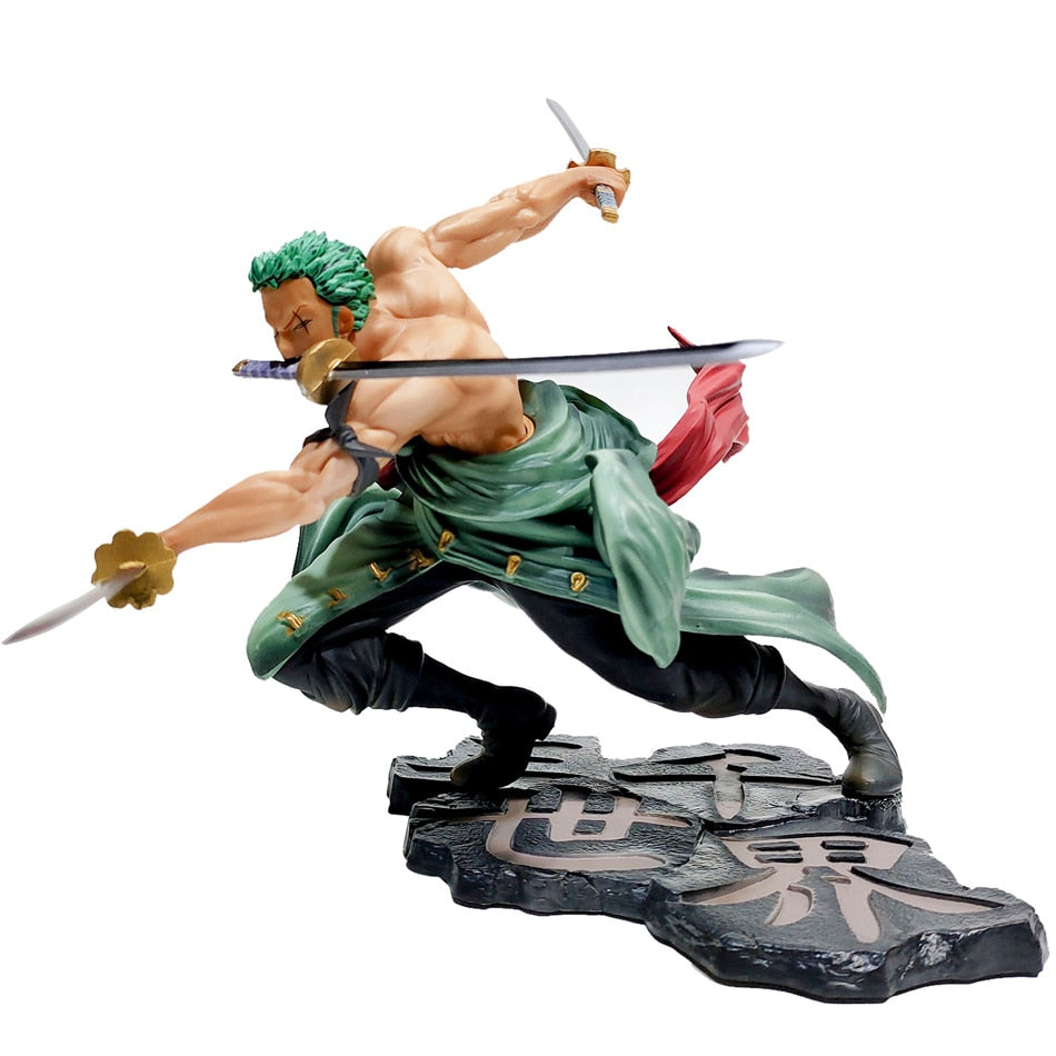 One Piece Figure Roronoa Zoro Three-Blade Fighting