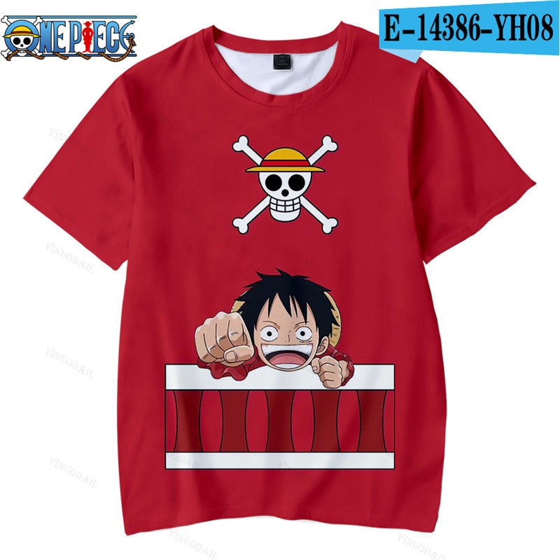 Luffy Scar T-shirt Luffy Scar Cosplay T-shirt One Piece 
