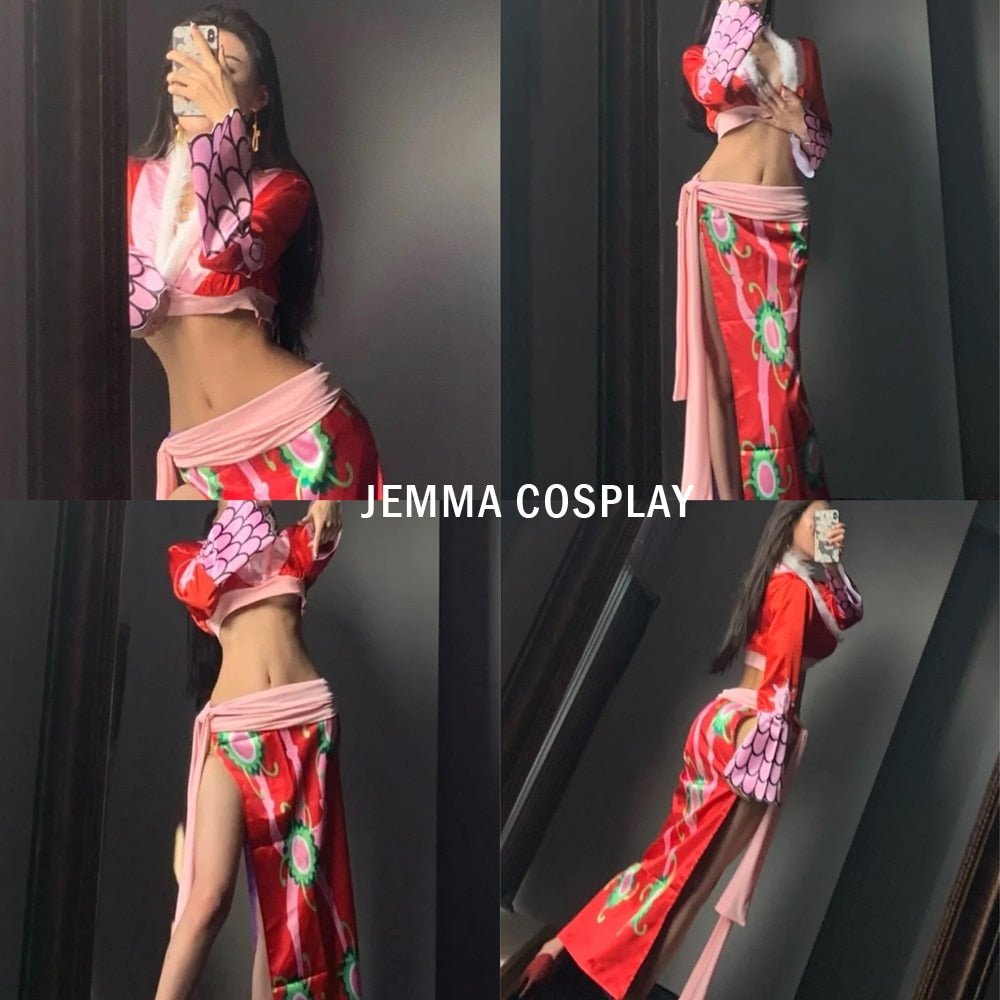 One Piece Cosplay Boa Hancock Outfit