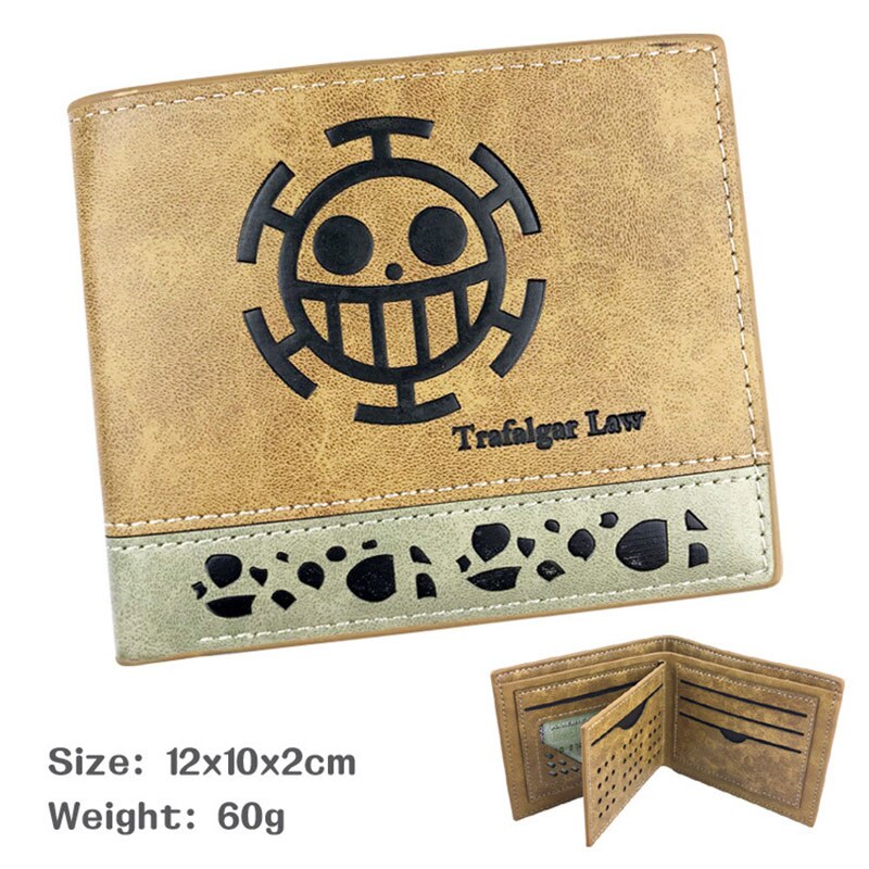 One Piece Trafalgar Law Brown Leather Wallet