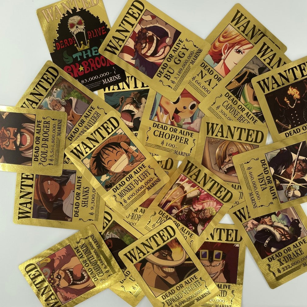 One Piece Gold Metal 55 Collectibles Cards Pack
