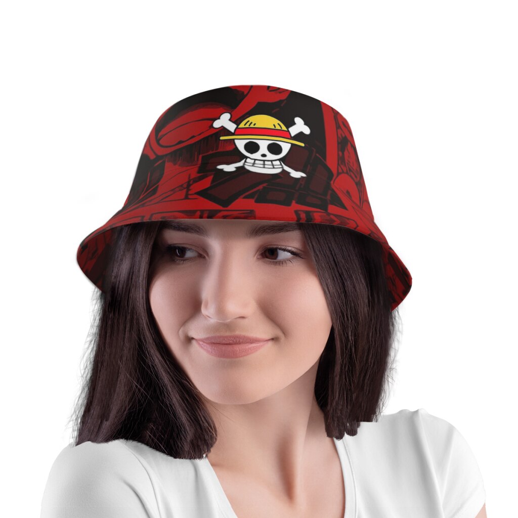 One Piece Red Themed Summer Hat