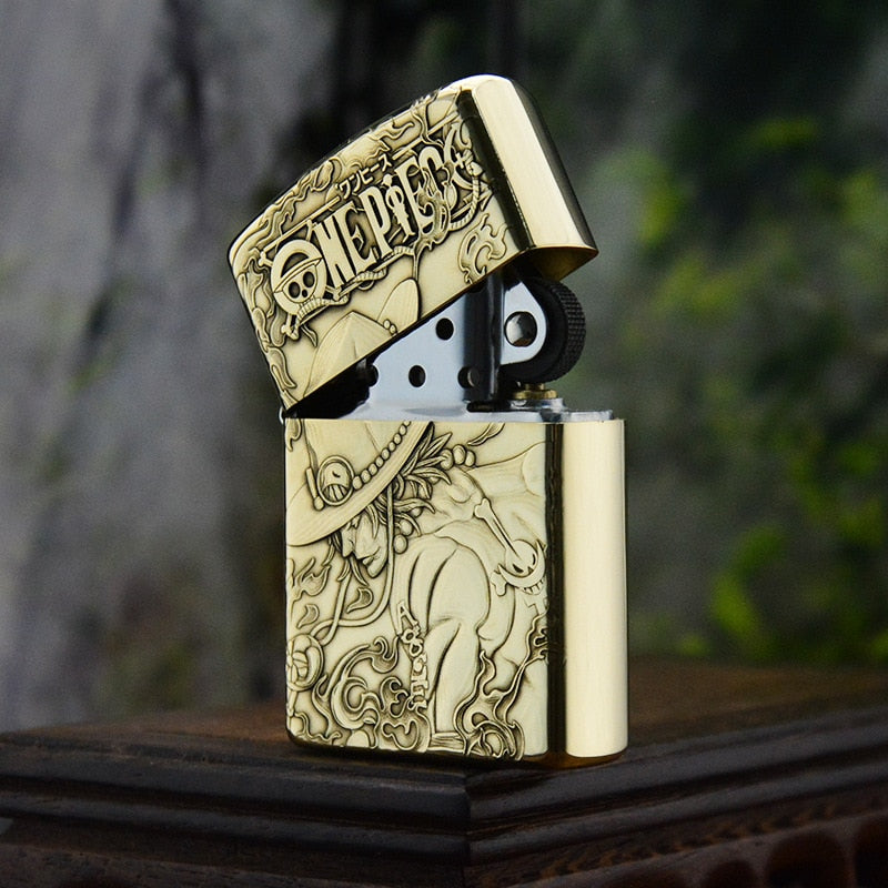 One Piece Lighter Portgas D. Ace Deep Engraving