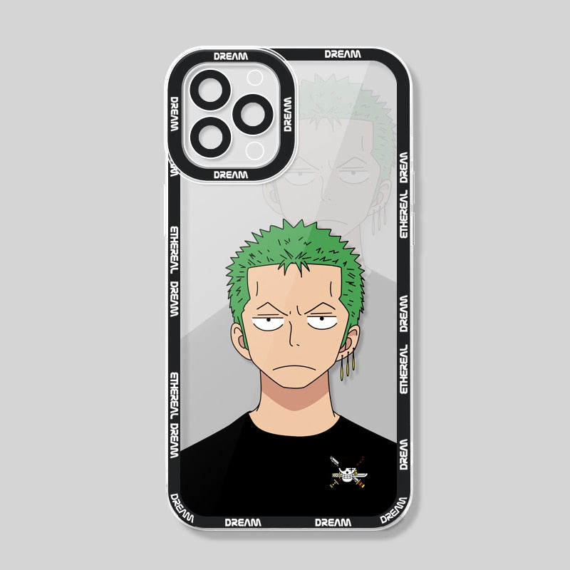 One Piece Phone Case Zoro Themed For iPhone
