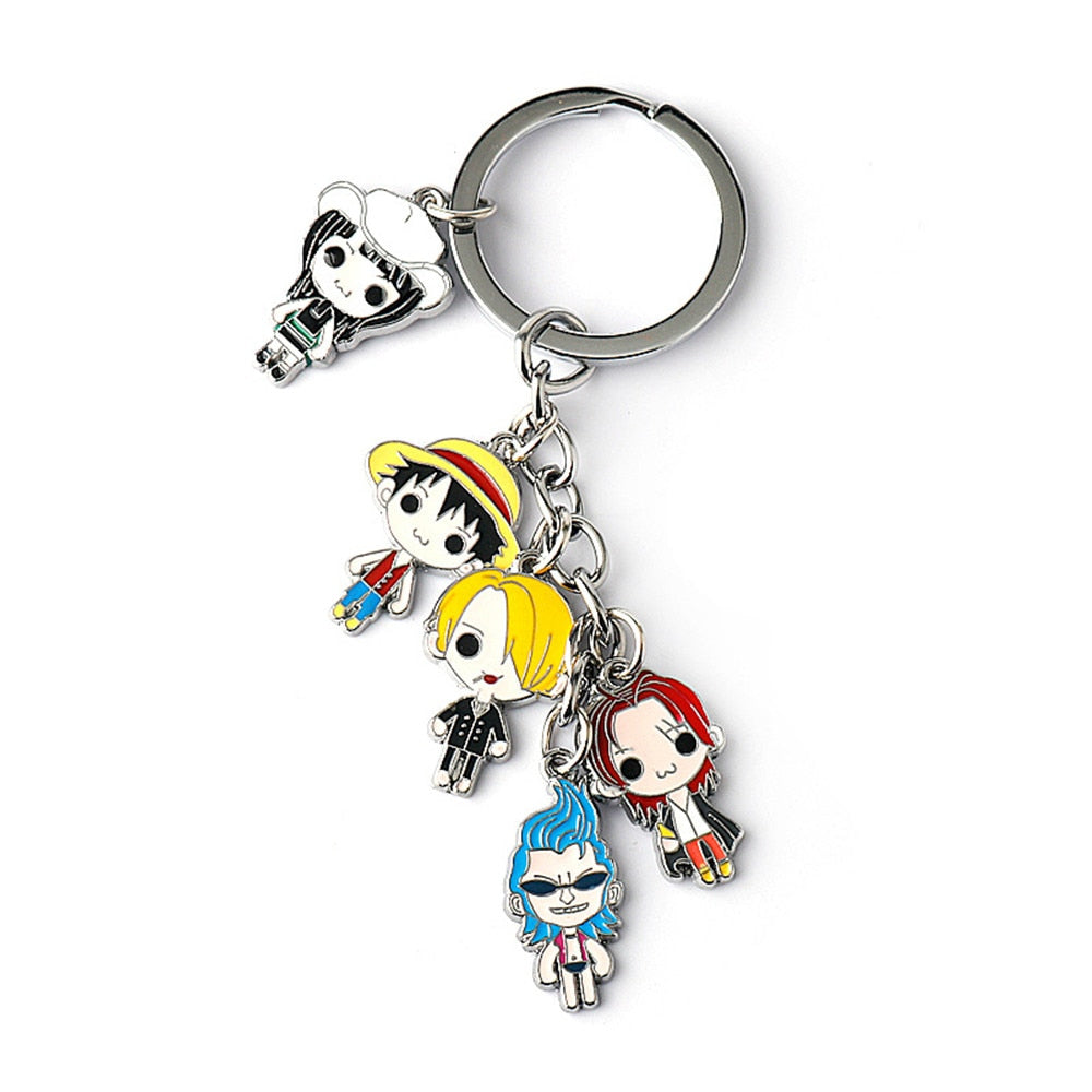 One Piece Keychain All Characters 5 Pieces