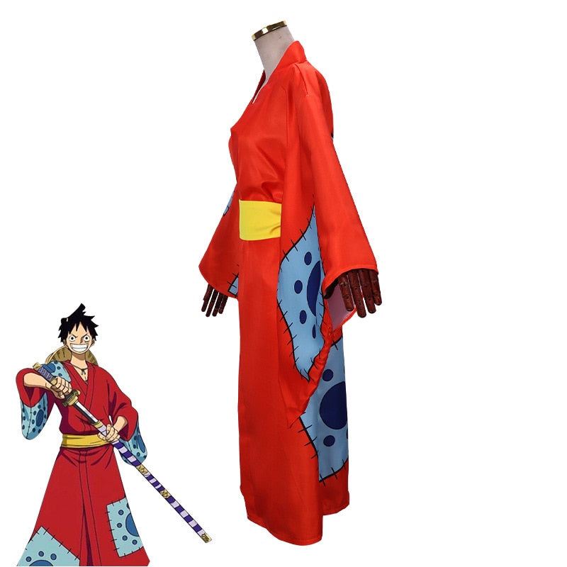 One Piece Cosplay Wano Country Monkey D. Luffy