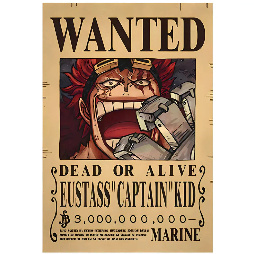 One Piece Poster - Wanted Eustass Bounty