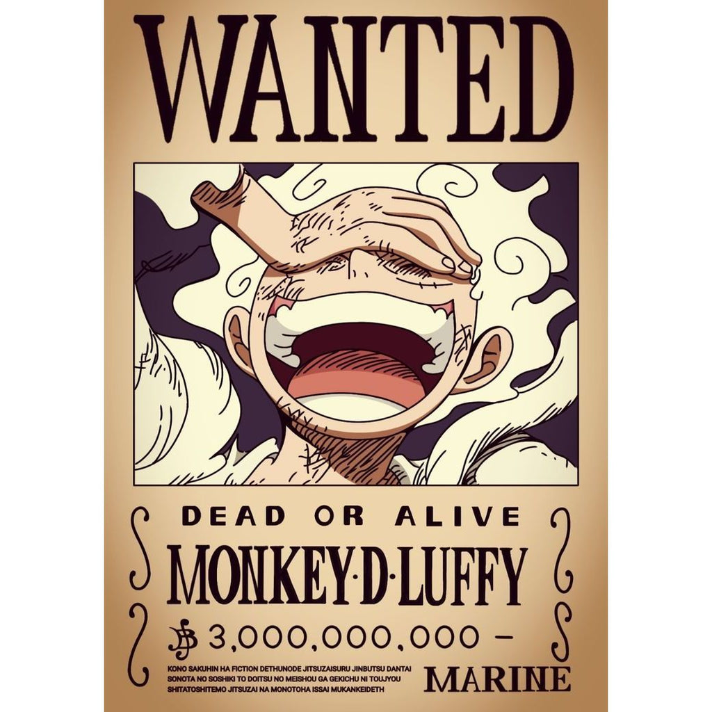 One Piece Poster - Wanted Luffy Bounty