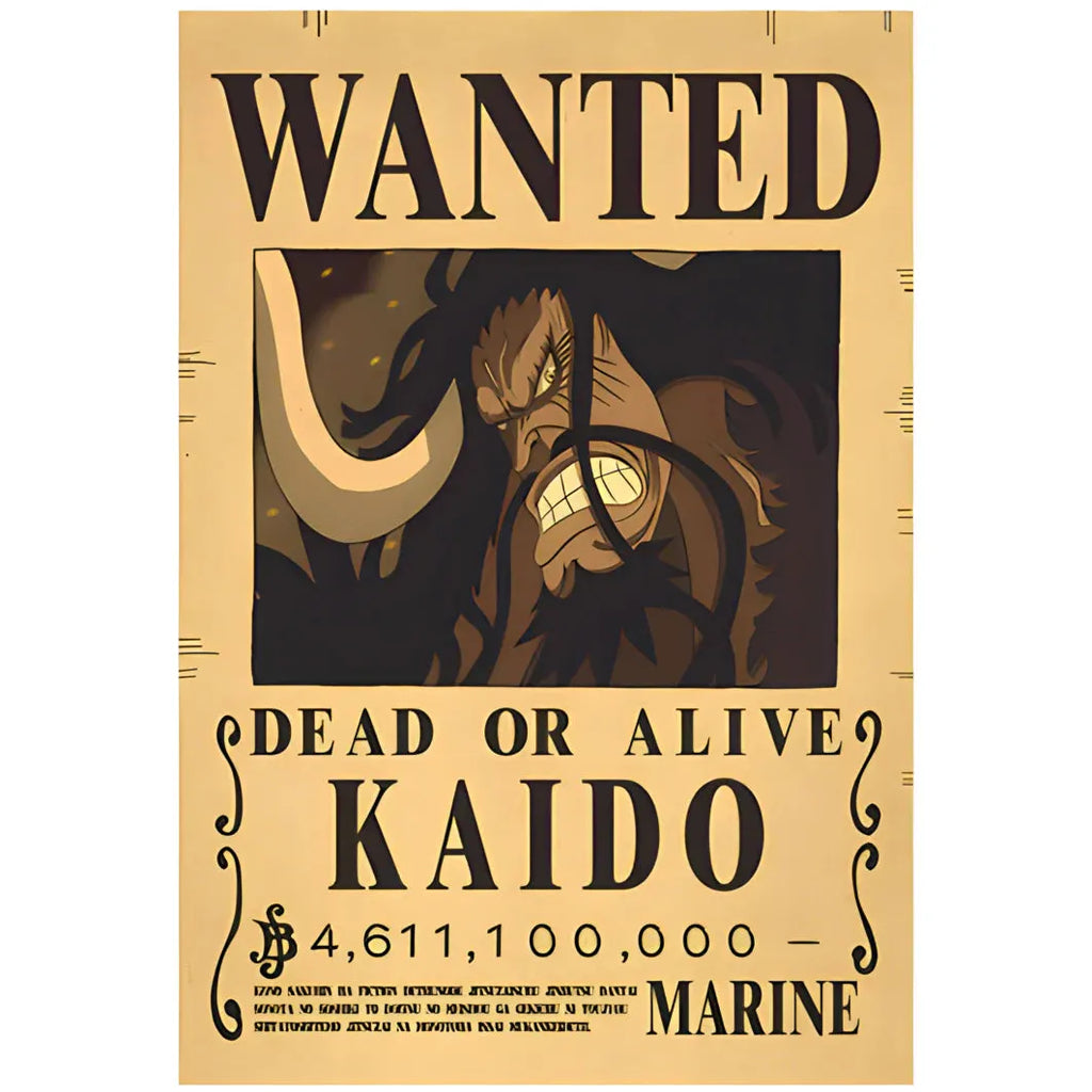 One Piece Poster - Wanted Kaido Bounty