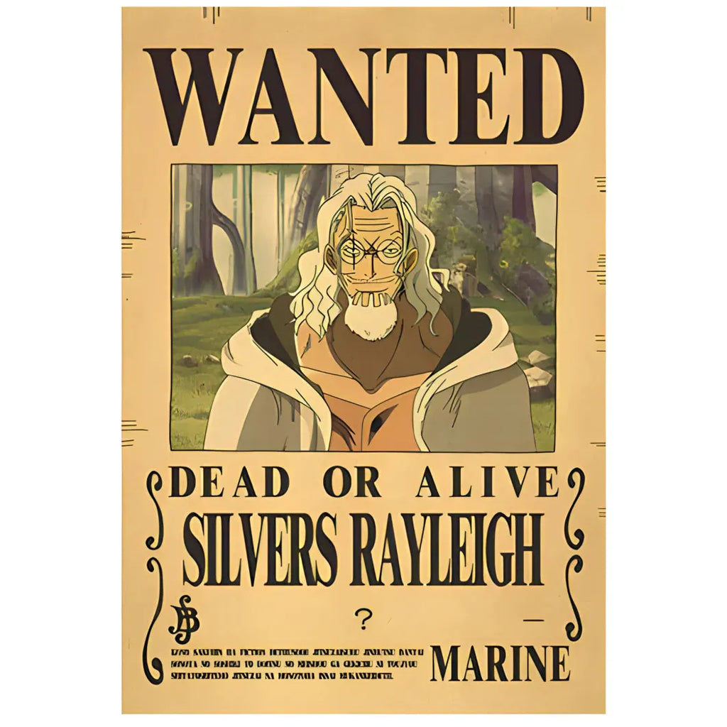 One Piece Poster - Wanted Rayleigh Bounty