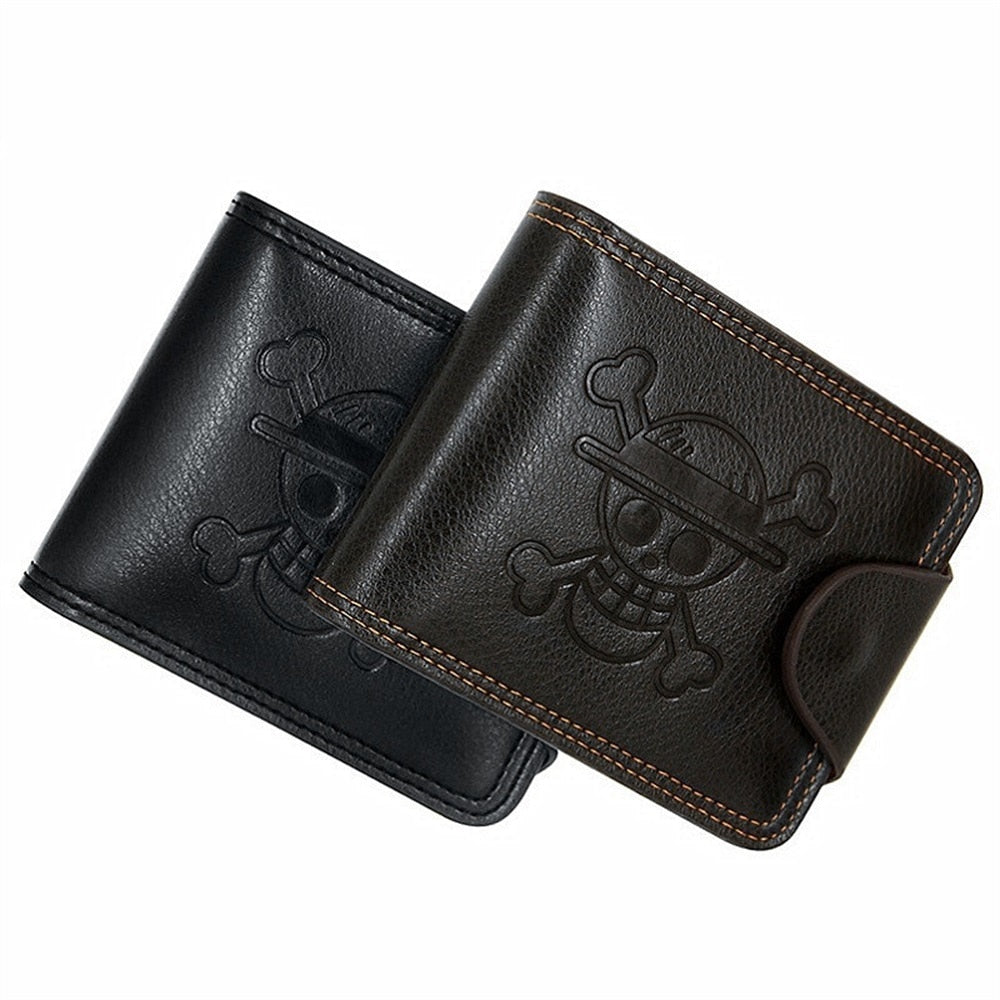 One Piece Straw Hat Leather Wallet