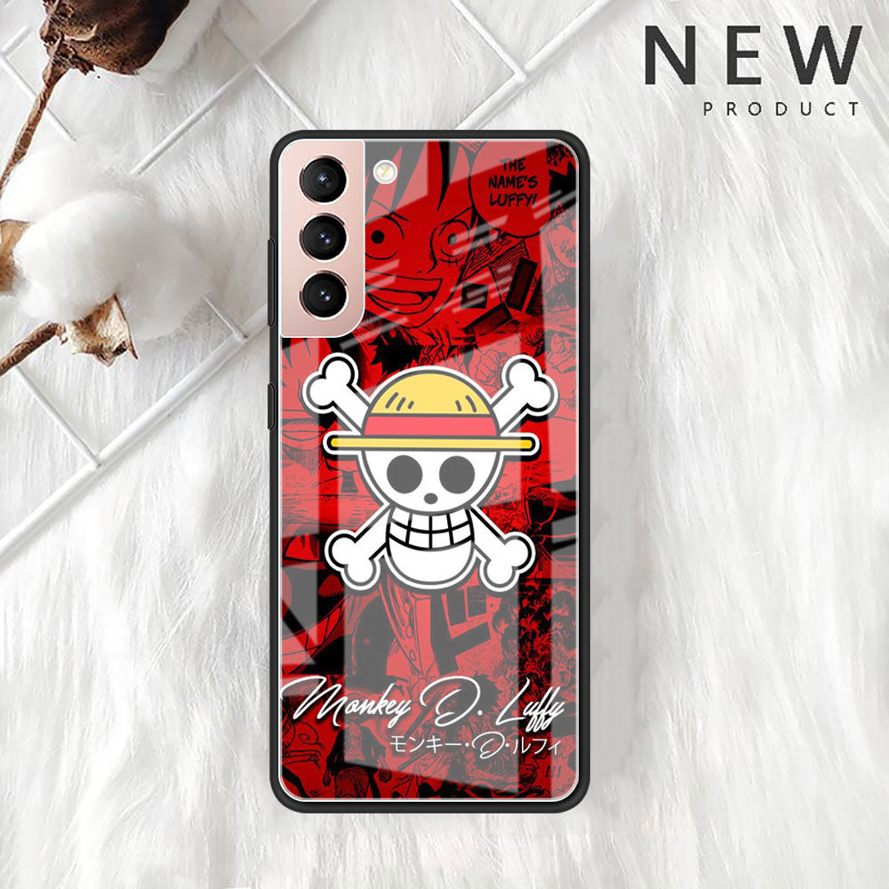 One Piece Phone Case - Red Straw hat Pirates For Samsung Galaxy