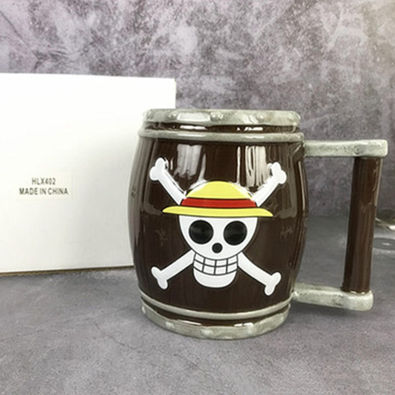 One Piece Straw Hat Pirates Beer Coffee Mug